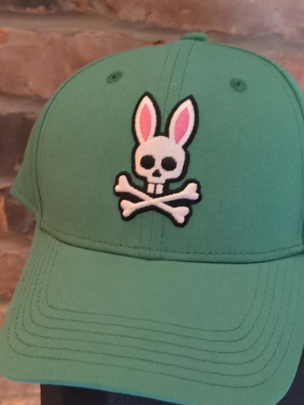 BNw/oT - Green Psycho Bunny Classic Baseball Cap